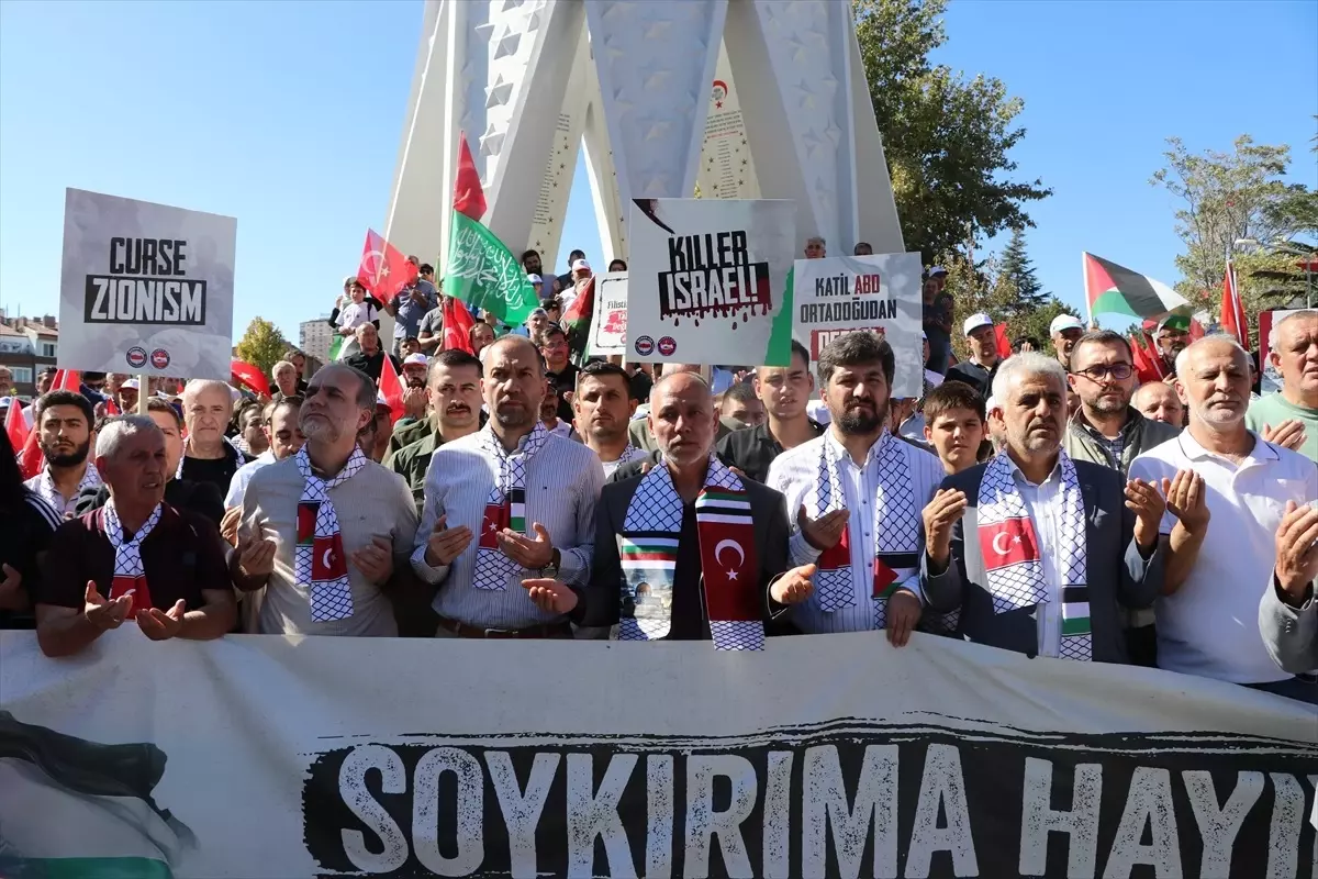 Kırıkkale ve Niğde’de İsrail’in Filistin’e yönelik saldırıları protesto edildi